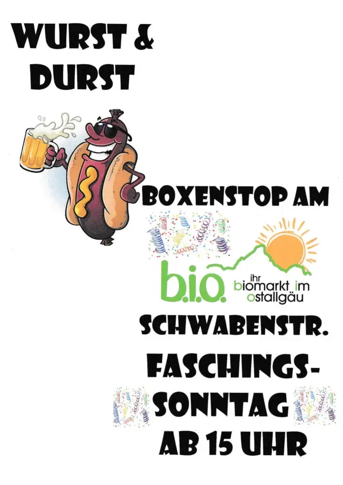 Boxenstop am Faschingssonntag